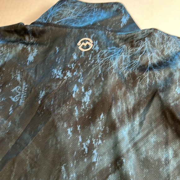 3/$25 Magellan 1/4 Zip Pullover Blue Camo Realtree Fishing Shirt Size L - Picture 6 of 12